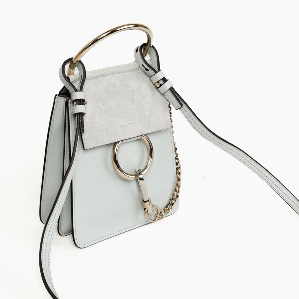 Chloe Faye Mini Airy Grey Bracelet Ring Bag